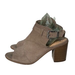 Sam Edelman Taupe Peep Toe Heels